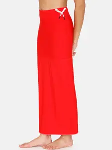 Zivame Women Red Solid Reversible Saree Shapewear