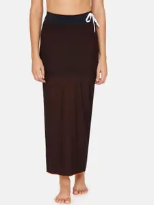 Zivame Women Black Solid Reversible Saree Shapewear