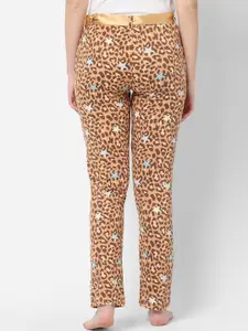 Sweet Dreams Women Brown Printed  Lounge Pants