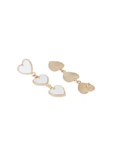 BEWITCHED Gold-Toned Contemporary Drop Earrings