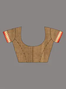 Arhi Teal & Red Pure Cotton Saree