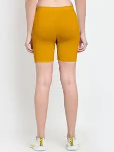 Jinfo Women Yellow Cycling Sports Shorts