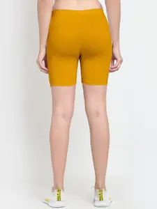 Jinfo Women Yellow Cycling Sports Shorts