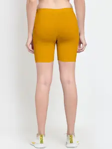 Jinfo Women Yellow Cycling Sports Shorts