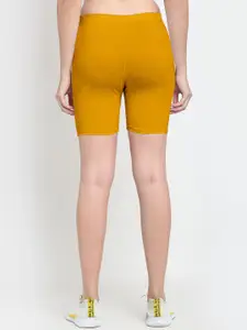 Jinfo Women Yellow Cycling Sports Shorts