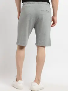 Status Quo Men Grey Melange & Black Transformers Printed Cotton Shorts