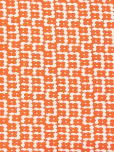 People Orange Floral Print Top