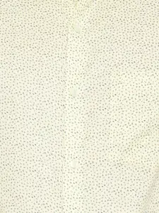 Turtle Men Beige Slim Fit Printed Formal Shirt