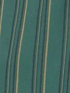 Turtle Men Green & Yellow Slim Fit Striped Cotton Casual Shirt