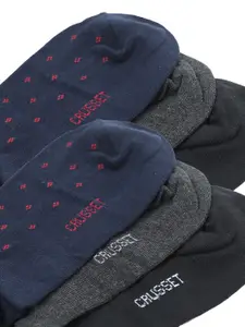 CRUSSET Men Pack Of 6 Assorted Printed Cotton Calf Length Socks