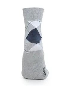 CRUSSET Men Pack Of 9 Assorted Calf-Length Cotton Socks