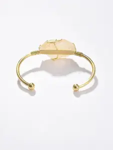 SOHI Women Yellow Gold-Plated Kada Bracelet