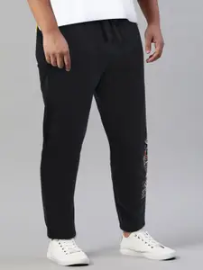 KETCH Men Black Solid Slim-Fit Track Pants
