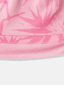 Allen Solly Junior Girls Pink Printed Pure Cotton Shorts