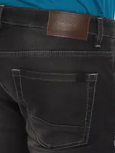 Turtle Men Grey Narrow Tapered Fit Heavy Fade Jeans