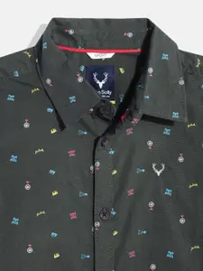 Allen Solly Junior Boys Sport Micro Ditsy Printed Casual Shirt