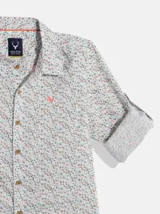 Allen Solly Junior Boys Sport Micro Ditsy Printed Pure Cotton Casual Shirt