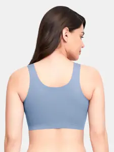 Amante Solid Non Padded Wirefree Skins Support Scoop Neck Slip-On Bra BRA83501