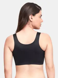 Amante Solid Non Padded Wirefree Skins Support Scoop Neck Slip-On Bra - BRA83501