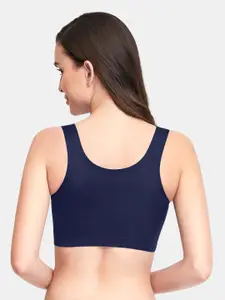 Amante Solid Non Padded Wirefree Skins V-Neck Slip-On Bra - BRA83401