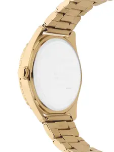 ESPRIT Women Black & Gold-Plated Bracelet Style Analogue Watch ES1L293M0045
