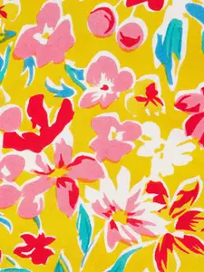 People Yellow Floral Print Top