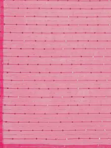 Sangria Pink & Green Embellished Sequinned Organza Half and Half Saree