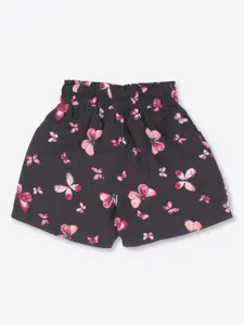 CUTECUMBER Girls Pack pf 2 Floral Printed Shorts