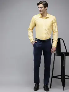 Blackberrys Men Yellow India Slim Fit Formal Shirt