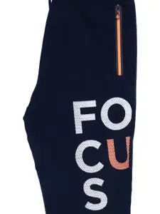 Status Quo Boys Blue Printed Track Pant