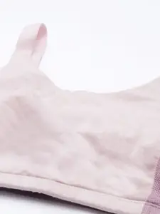 Enamor Non Padded Non-Wired Full Coverage Pop-On Style Cotton Sports Bra