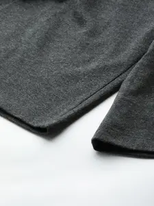 HRX By Hrithik Roshan Men Anthra Melange Solid Yoga Shorts