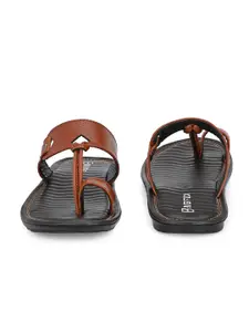 Big Fox Men Tan & Black Comfort Sandals