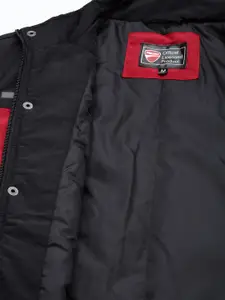 Ducati Men Red & Black Colourblocked Padded Jacket