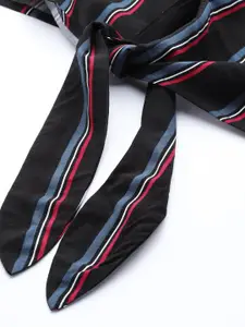 Harvard Women Striped Waist Tie-Up Casual Shirt