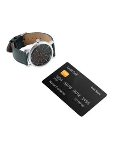 Killer Men Black Dial & Green Straps Rebel Analogue Watch KL22/018-C