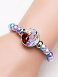 EL REGALO Set of 2 Purple & Turquoise Blue Bracelets