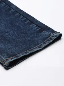 Flying Machine Men Blue Michael Slim Tapered Fit Heavy Fade Stretchable Jeans