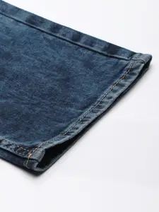 Flying Machine Men Blue Micheal Slim Fit Heavy Fade Stretchable Casual Jeans