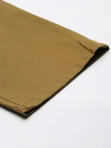 Flying Machine Men Mustard Yellow Slim Fit Trousers