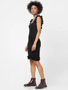ONLY Black Sheath Crochet Dress