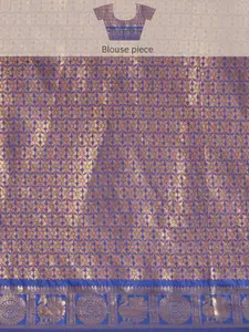 Silk Land Red & Golden Zari Banarasi Saree