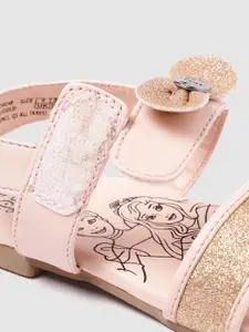 toothless Girls Peach Embellished Disney Princess Party Fashion Sandals
