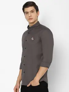 Louis Philippe Sport Men Grey Slim Fit Casual Shirt