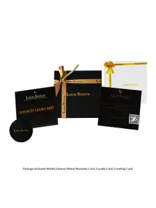 Louis Stitch Grey Saffiano Leather Slim Id Card Holder Wallet Purse with Zip Pocket