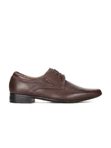 Bata Men Brown Solid Formal Derbys