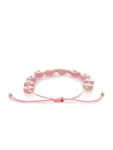 EL REGALO Women Pink & White Wraparound Bracelet