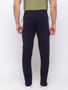Status Quo Men Blue Solid Cotton Track Pant