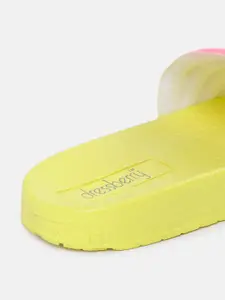 DressBerry Women Colourblocked Embellished Detail Open Toe Flats