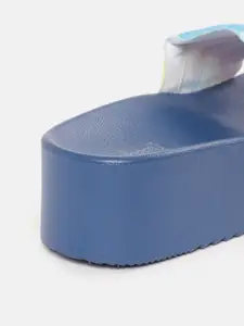 DressBerry Women Printed Embellished Detail Flatform Heels